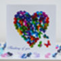 Butterfly Thinking Of You Blue Hydrangea Card, Not 3D, thumbnail 8 of 11