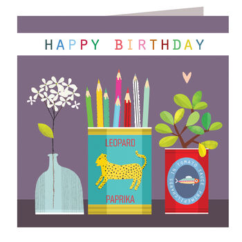 Happy Birthday Pencils Card, 2 of 5