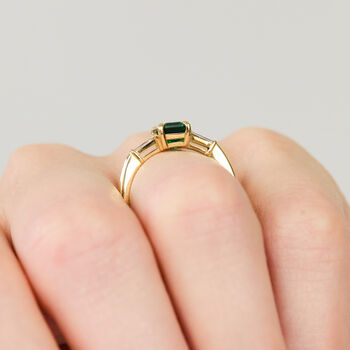 Zambian Emerald Engagement Ring, One Of A Kind, 3 of 5