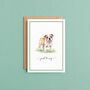 English Bulldog Just To Say Card, thumbnail 1 of 6