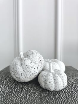 Set Of Three Handmade Granite Pumpkins, 4 of 6