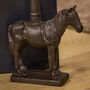 Cast Iron Horse Door Stop With Handle, thumbnail 3 of 6