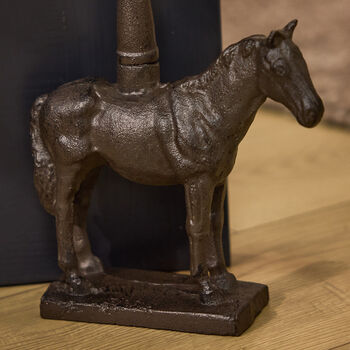Cast Iron Horse Door Stop With Handle, 3 of 6