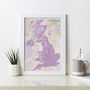 Map Of UK Art Print, thumbnail 4 of 12