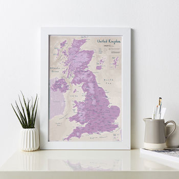 Map Of UK Art Print, 4 of 12