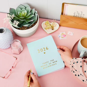 Personalised Any Text 2026 Weekly Diary, 5 of 8