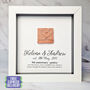 Personalised 9th Anniversary Gift Framed Pottery Heart, thumbnail 1 of 6