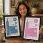 Personalised 60th Birthday Gift 'Big Ben' Print Of 1966, thumbnail 3 of 8