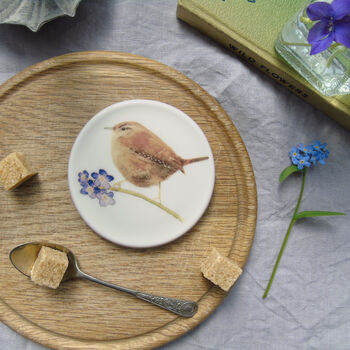 Garden Wildlife Bone China Coasters, 4 of 6
