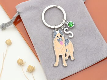 German Shepherd Personalised Keyring, Alsatian Dog Owner Gift, 3 of 10