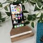 Personalised Beech Wood Phone Stand, thumbnail 9 of 10