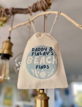 Personalised Daddy And Me Beach Finds Kit With Bag And Scavenger Hunt, 3 of 6