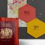 Large Hexagon Personalised Leather Luggage Tag, thumbnail 1 of 7