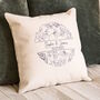 Personalised Botanical Canvas Cushion, thumbnail 1 of 3