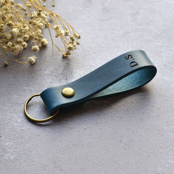 Personalised Leather Keyrings Groomsmen Wedding Gifts, 4 of 8