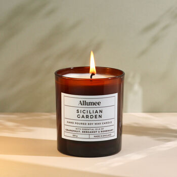 Handmade Sicilian Garden Scented Candle, 2 of 4