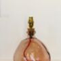 Pink 29cm Recycled Handmade Glass Table Lamp, thumbnail 2 of 5
