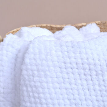 Personalised White Honeycomb Baby Blanket, 4 of 10
