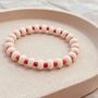 Blush Glass Bead Bracelet, thumbnail 4 of 6