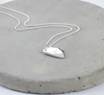 Silver Cloud Letter Necklace, 3 of 4
