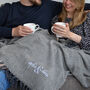 Couples Embroidered Blanket, thumbnail 1 of 5