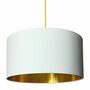 White Cotton Lampshades With Copper Or Gold Lining, thumbnail 2 of 10
