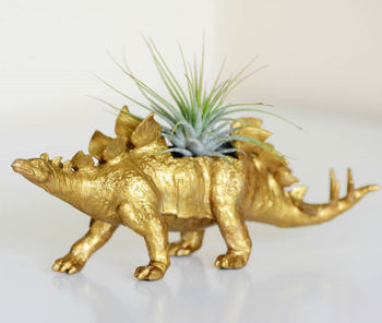 Stegosaurus Dinosaur Planter With Plant, 2 of 7