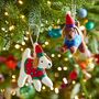 Felt Dog In Jumper Christmas Decoration, thumbnail 1 of 3