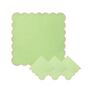 Cotton Napkin With Scallop Edge Mint/Pink • Set Of Four, thumbnail 2 of 2