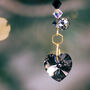 Black Heart Crystal Hanger, thumbnail 2 of 3