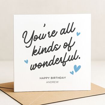 Wonderful Birthday Card For Him Husband, Partner Or Boyfriend, 2 of 8
