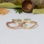 Shaped Twig Wedding Ring, Solid Gold Organic Ring, thumbnail 9 of 9