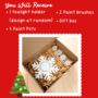 Paint Your Own Christmas Tea Light Candle Holder Kit, thumbnail 2 of 3