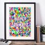Highly Dramatic Typographic Style Art Print, thumbnail 3 of 3