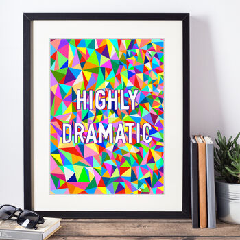 Highly Dramatic Typographic Style Art Print, 3 of 3