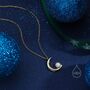 Opal Or Moonstone Crescent Moon Pendant Necklace, thumbnail 7 of 12