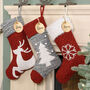 Personalised Chunky Knitted Christmas Stockings, thumbnail 1 of 8