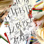 Personalised A2 Colour Me In Advent Calendar, thumbnail 7 of 9