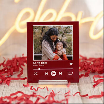 Photo And Song Acrylic Keepsake Sign With Stand, 4 of 6