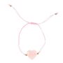 'You Are Loved' Rose Quartz Crystal Heart Bracelet, thumbnail 2 of 3