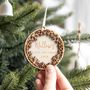 First Christmas Personalised Snowflake Decoration, thumbnail 1 of 8