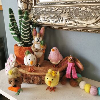 Regina Rabbit Fair Trade Handmade Easter Felt, 2 of 2