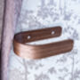Walnut Curtain Tie Backs, Curved Holdbacks, Pack Of Two, thumbnail 2 of 6