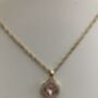 Pink Clover Pendant Necklace, thumbnail 3 of 6