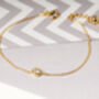 Solitaire Sterling Silver Or Gold Plated Bracelet, thumbnail 4 of 11