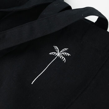 Palm Tree Embroidered Beach Bag, 8 of 11