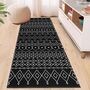 Black Woven Runner Rug, thumbnail 8 of 8
