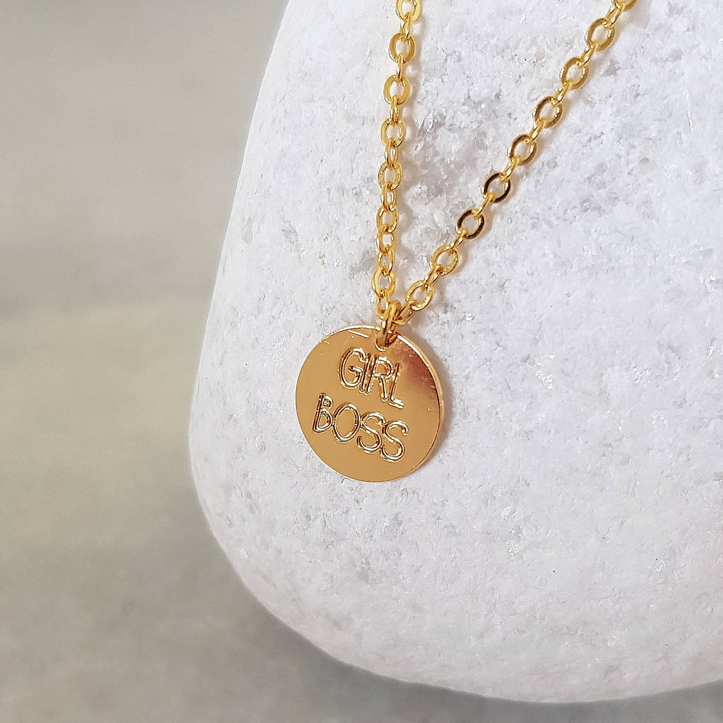 Girl Boss Necklace By Misskukie