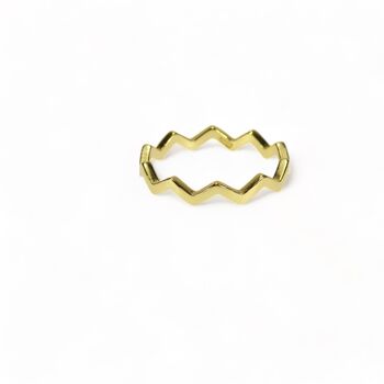 Zigzag Stacking Rings, Rose Or Gold Vermeil 925 Silver, 2 of 10