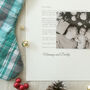 Christmas Letter To Our Baby Personalised Keepsake, thumbnail 8 of 10